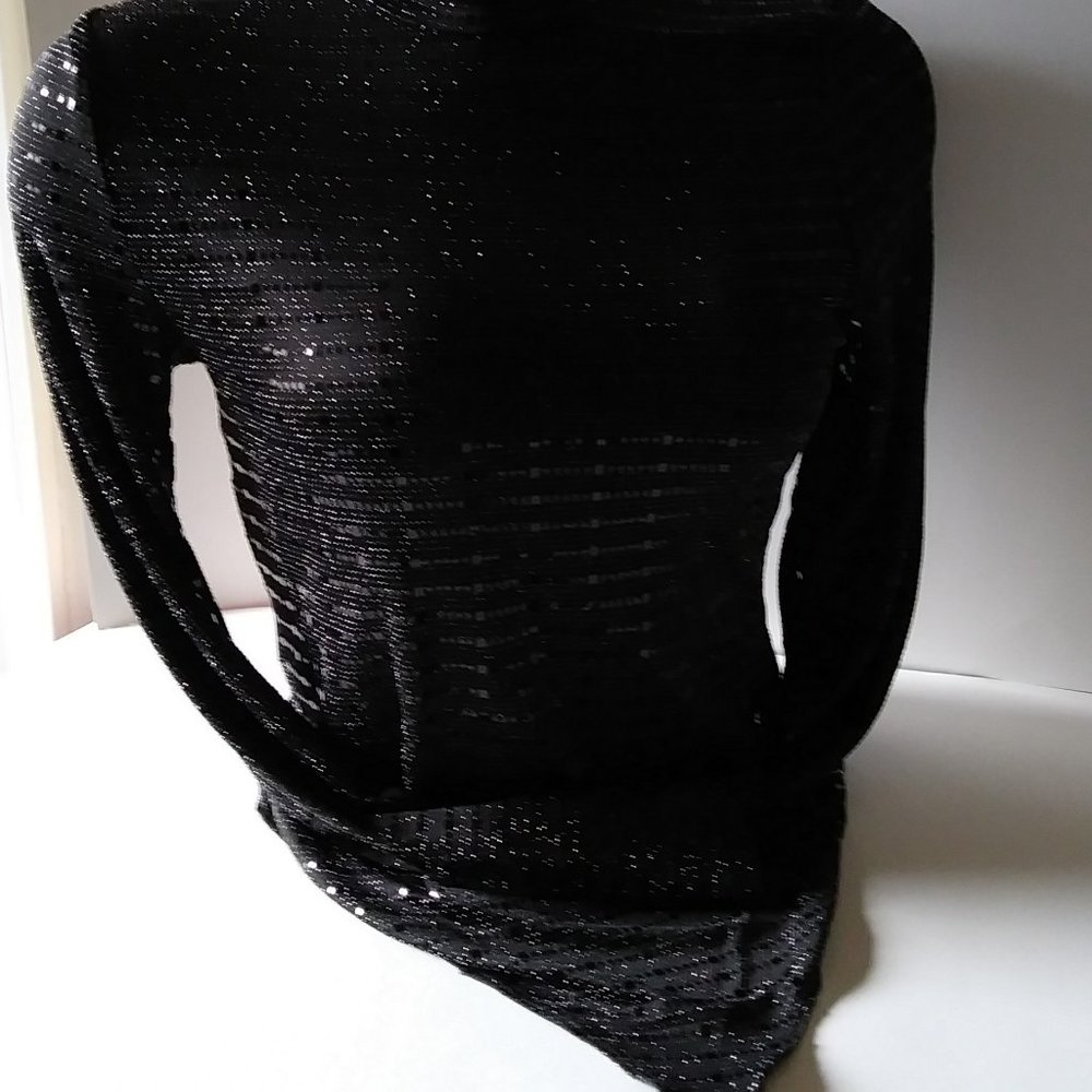Iris Black Bodysuit Long Sleeve Large - Picture 8 of 16